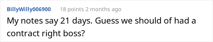 Guy Puts In His "Notice Of Immediate Resignation" After Boss Disregards Their Verbal Agreement, Warns Others To Always Write Things Down