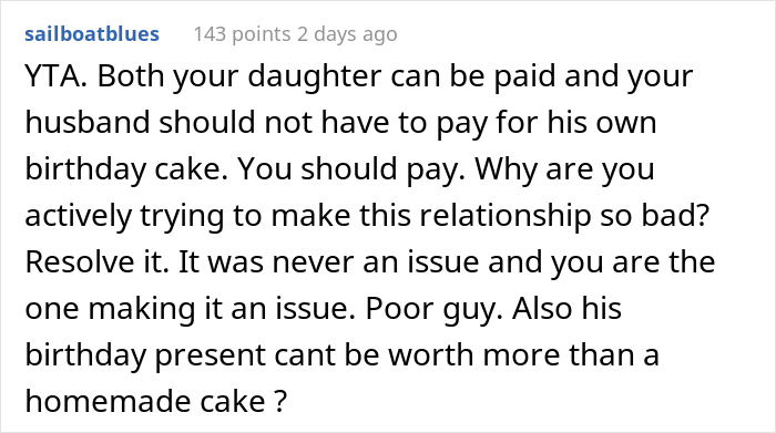 Man Refuses To Pay His Stepdaughter For The Cake She Baked For His Birthday, Family Drama Ensues Man Refuses To Pay His Stepdaughter For The Cake She Baked For His Birthday, Family Drama Ensues