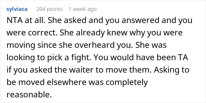 Mom Causes A Scene At A Restaurant After Overhearing That This Couple Wants To Switch Tables Due To Her Crying Baby Mom Causes A Scene At A Restaurant After Overhearing That This Couple Wants To Switch Tables Due To Her Crying Baby