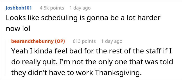 Boss Issues An Ultimatum After Woman Refuses To Work On Her Time Off, She Doesn&rsquo;t Waste A Second And Quits