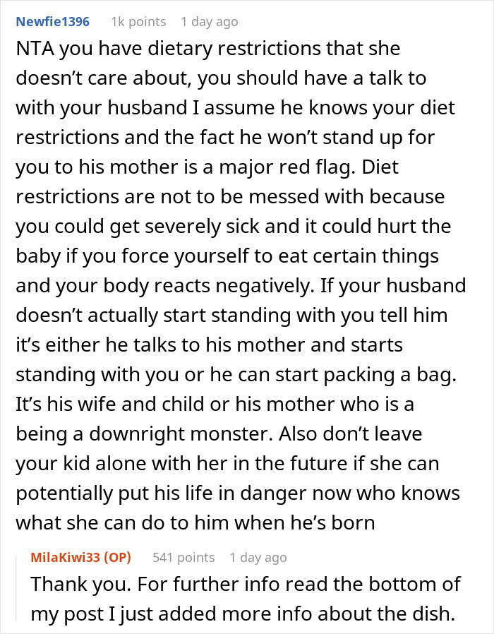 Pregnant Woman Leaves Thanksgiving Dinner After MIL Trashes The Meal She Brought For Herself Pregnant Woman Leaves Thanksgiving Dinner After MIL Trashes The Meal She Brought For Herself