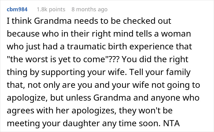 Woman Blows Up At Her Husband's Grandma After Giving A Difficult Birth, Family Is "Appalled" At Her Behavior And The Husband Supporting Her Woman Blows Up At Her Husband's Grandma After Giving A Difficult Birth, Family Is "Appalled" At Her Behavior And The Husband Supporting Her