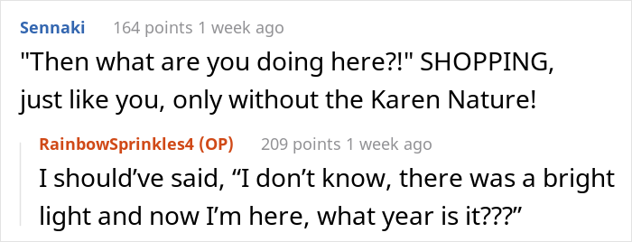 "I'm Going To Report You To A Manager!": 'Old White Lady' Mistakes Customer For An Employee, Gets Mocked Instead "I'm Going To Report You To A Manager!": 'Old White Lady' Mistakes Customer For An Employee, Gets Mocked Instead