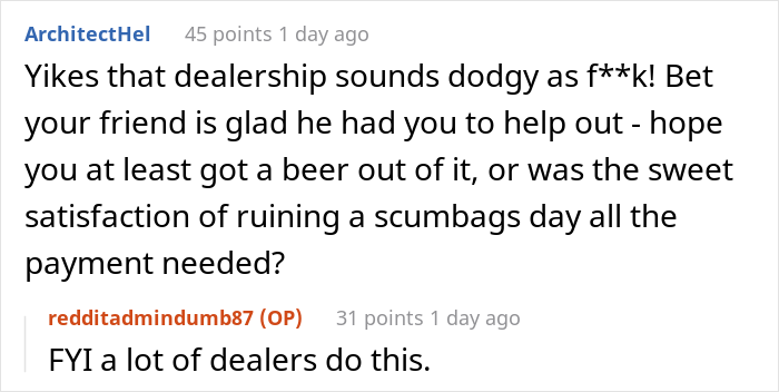 Guy Can&rsquo;t Afford His Car Payments And Wants To Cancel His Contract, His Friend Finds Bank Fraud In His Papers And Blackmails The Car Dealership