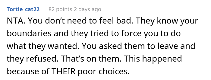 Manipulative In-Laws Refuse To Leave After Showing Up Uninvited, Their Son Doesn't Give In And Gets The Police To Remove Them From The Property
