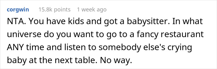 Mom Causes A Scene At A Restaurant After Overhearing That This Couple Wants To Switch Tables Due To Her Crying Baby Mom Causes A Scene At A Restaurant After Overhearing That This Couple Wants To Switch Tables Due To Her Crying Baby
