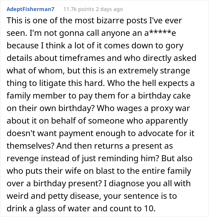 Man Refuses To Pay His Stepdaughter For The Cake She Baked For His Birthday, Family Drama Ensues Man Refuses To Pay His Stepdaughter For The Cake She Baked For His Birthday, Family Drama Ensues