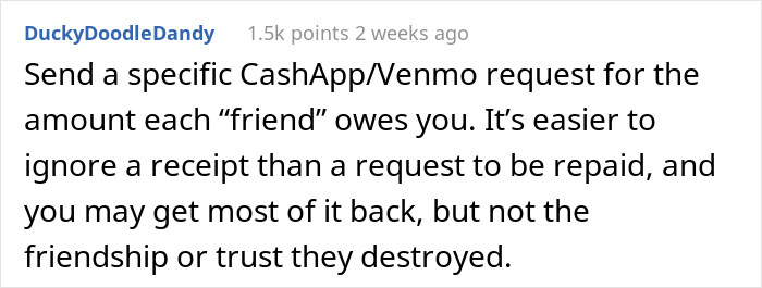 Friends Bail From Restaurant Before Check Arrives And Refuse To Pay This Woman Back For It, She Complains To The Birthday Girl's Mother
