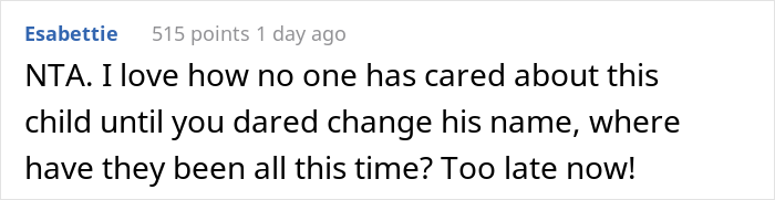 Woman Gets Harassed By Adoptive Child&rsquo;s Family When She Changes His Name, Snaps Back By Telling Them The Name Wasn&rsquo;t Appropriate