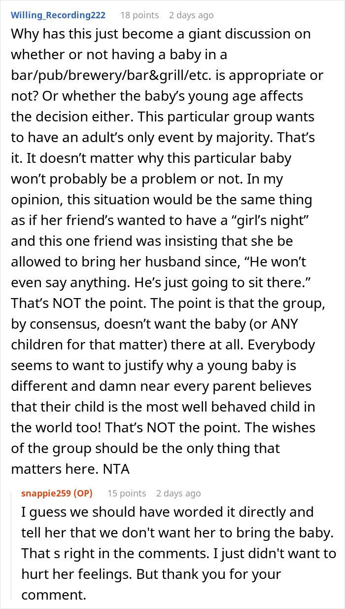 New Mom Snaps After Being Told Not To Bring Her 5-Month-Old To A Work Outing New Mom Snaps After Being Told Not To Bring Her 5-Month-Old To A Work Outing