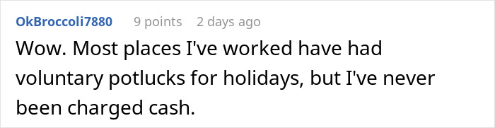 "I'd Be Busy That Night": Company Higher-Ups Expect Staff To Shell Out $30 Each For The Corporate Christmas Party