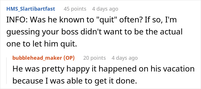 Employee Is Surprised His Badge Is Not Working, Team Lead Reminds Him That He Left Work Early The Day Before, Saying He Was Quitting