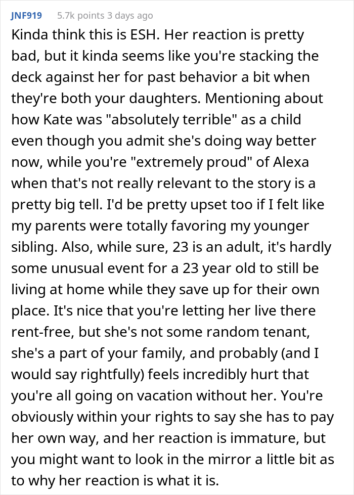 "Kate Was Absolutely Terrible In Her Teenager Years": Dad Doesn't Pay For His 23 Y.O. Daughter’s Plane Ticket But Covers The Younger Daughter’s Ticket "Kate Was Absolutely Terrible In Her Teenager Years": Dad Doesn't Pay For His 23 Y.O. Daughter’s Plane Ticket But Covers The Younger Daughter’s Ticket