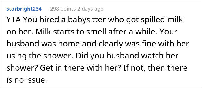 Woman Catches Babysitter Right After She Took A Shower At Their House, Blows Up At Her