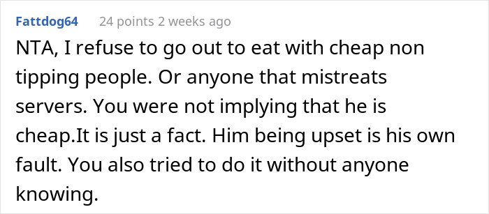Man Blows Up After His In-Law Secretly Tips And ‘Embarrasses’ Him At A Restaurant, Family Drama Ensues Man Blows Up After His In-Law Secretly Tips And ‘Embarrasses’ Him At A Restaurant, Family Drama Ensues