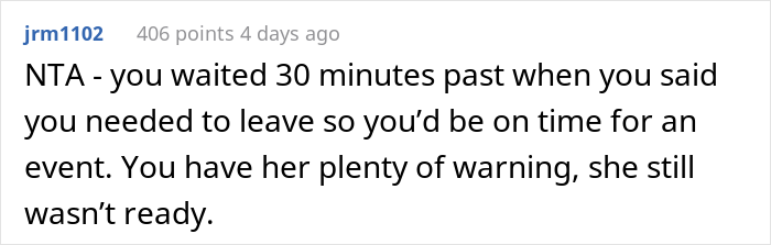 "Am I The Jerk For Leaving My Girlfriend Behind Because She Was Taking Too Long To Get Ready?"
