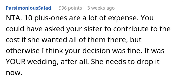 Sister Is At Furious With This Bride For Only Letting 3 Of Her 10 Kids Come To The Wedding