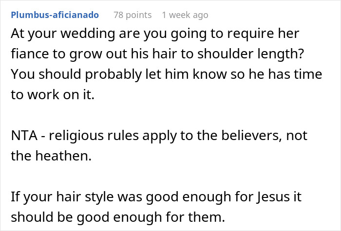 Guy Doesn&rsquo;t Plan On Cutting His Long Hair For His Sister&rsquo;s Wedding To Conform To His BIL&rsquo;s Religion