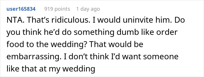 Bride-To-Be Gets Backed Online For Refusing To Alter Her Wedding Meals For A Nagging Guest