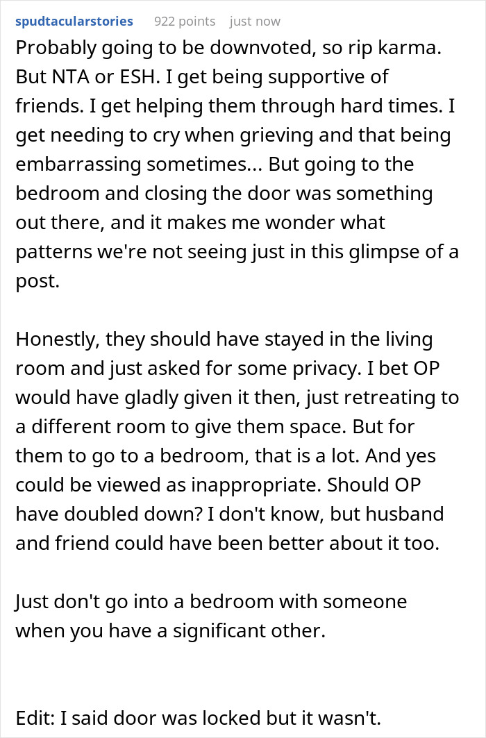 Wife Wonders If She&rsquo;s Really A Jerk For Not Granting Her Husband And His Grieving Girl Friend Some Privacy