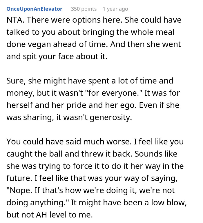 Mom &ldquo;Publicly Embarrasses&rdquo; Rude Vegan Daughter-In-Law At Thanksgiving