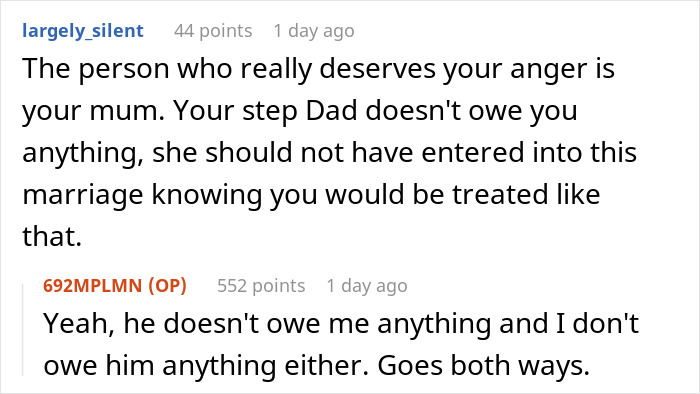 Woman Is Told She Shouldn&rsquo;t Have Brought Up Her Mistreatment In Childhood After Refusing To Give Her Stepfather A Loan