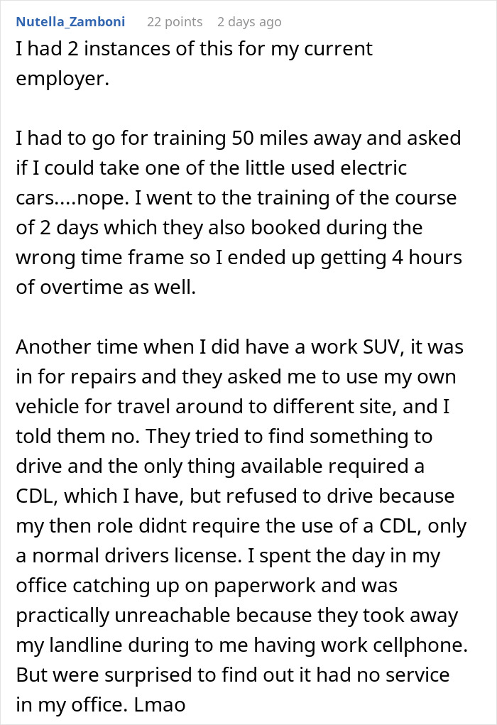 Company Cuts Costs By Taking Away Cars, Learns A Lesson After Employees Maliciously Comply