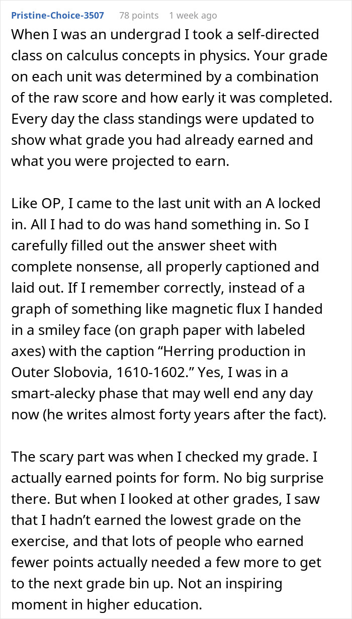 Professor Regrets His Grading System Policy After Student Maliciously Complies And Only Sends Him The Title Page For Their Assignment Professor Regrets His Grading System Policy After Student Maliciously Complies And Only Sends Him The Title Page For Their Assignment