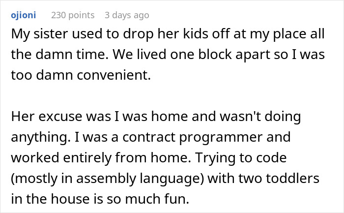 "My Aunt Sees The Can And Starts Screaming": Man Sick And Tired Of Always Having To Babysit Relatives At Family Events, Solves The Problem