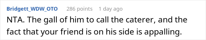 Bride-To-Be Gets Backed Online For Refusing To Alter Her Wedding Meals For A Nagging Guest