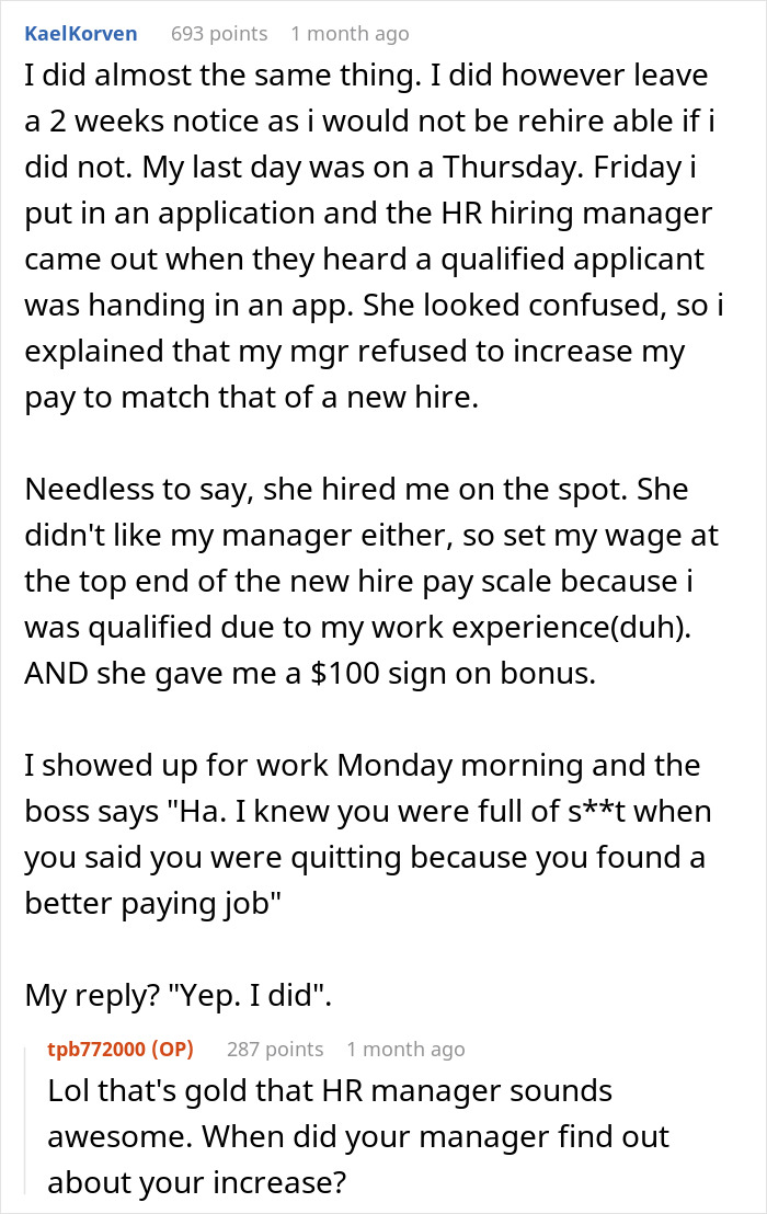 &ldquo;Only For New Hires? Fine&rdquo;: Manager Decides To Hire People At A Higher Rate Than Long-Standing Employees Earn, Gets A Dose Of Malicious Compliance