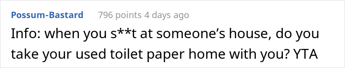 "Am I A Jerk For Telling My Wife That Leaving Her Used Pad In My Brother's Place Was Inappropriate?"
