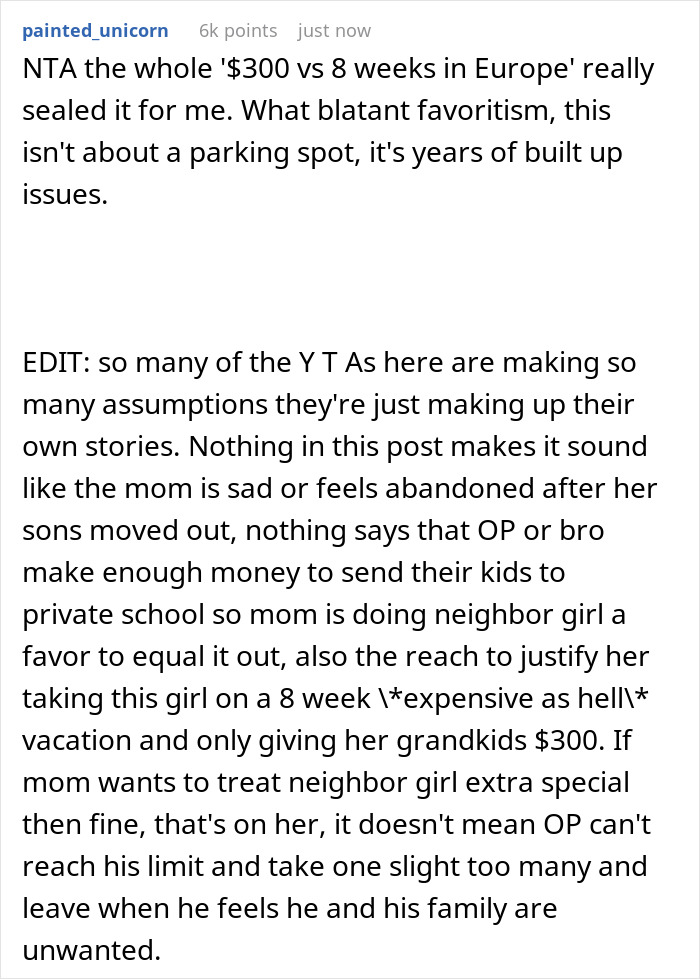 Man Travels 8 Hours To His Mom's, Walks Out On Her After She Shows Favoritism To Her 'Adoptive' Neighbor Man Travels 8 Hours To His Mom's, Walks Out On Her After She Shows Favoritism To Her 'Adoptive' Neighbor