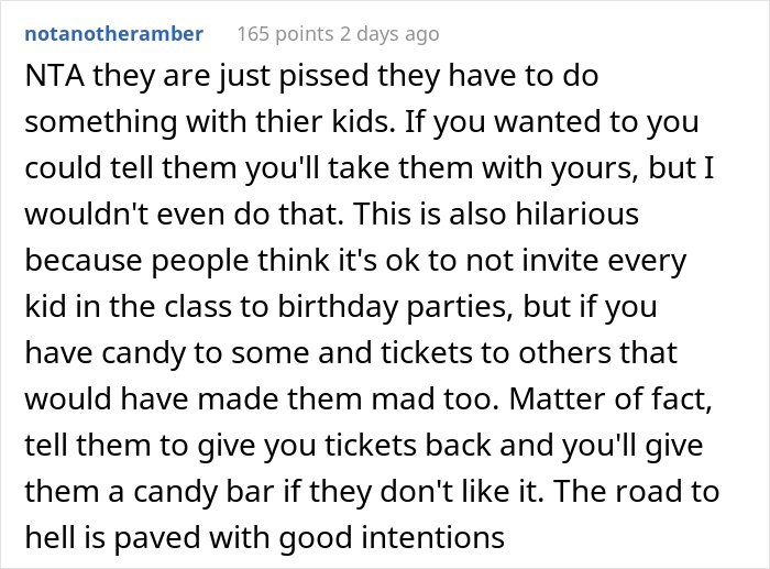 Parent Gives Their Son's Kindergarten Classmates Movie Vouchers, Calls Other Parents "Greedy" And "Cheap" After They Confront Them Parent Gives Their Son's Kindergarten Classmates Movie Vouchers, Calls Other Parents "Greedy" And "Cheap" After They Confront Them