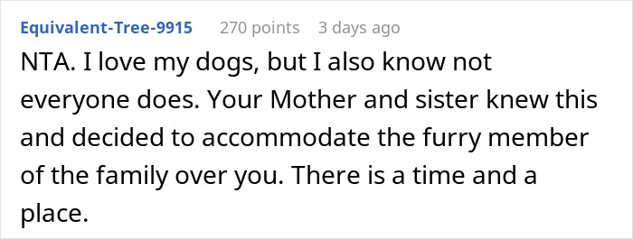Woman Knows Her Sister's Dog Hair Frequently Ends Up In Food, So She Turns Around And Leaves Thanksgiving Dinner When She Sees It There