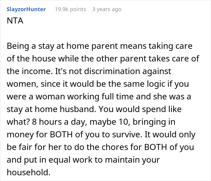 Woman Wants To Become A Stay-At-Home Mom, Husband Then Tells Her That She Would Have To Cover All The Housework While He Works, An Argument Ensues 