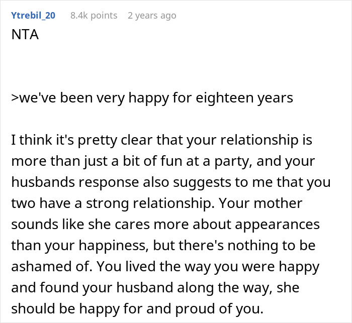 &ldquo;AITA For Refusing To Lie To My Mother&rsquo;s Husband About How I Met My Husband?&rdquo;