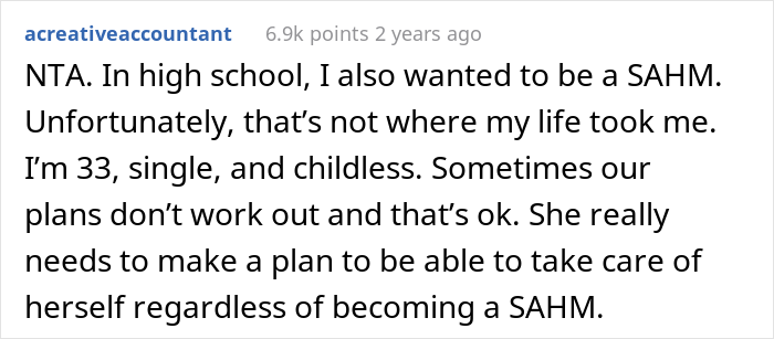 Daughter Reveals That Her Only Plan Is To Become A Stay-At-Home Mom And To Live With Parents Until Then, Her Mom Has None Of It