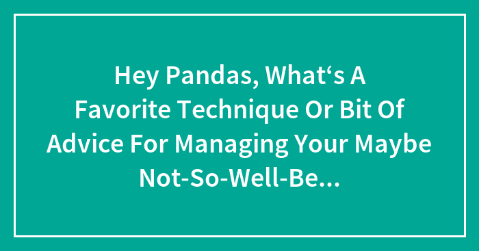 Hey Pandas, What‘s A Favorite Technique Or Bit Of Advice For Managing Your Maybe Not-So-Well-Behaved Animal?
