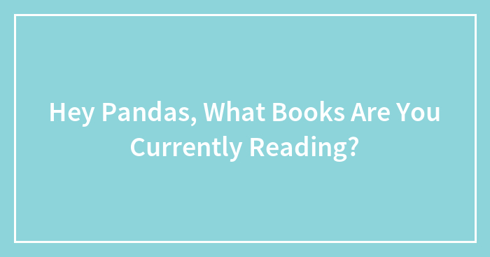 Hey Pandas, What Books Are You Currently Reading?