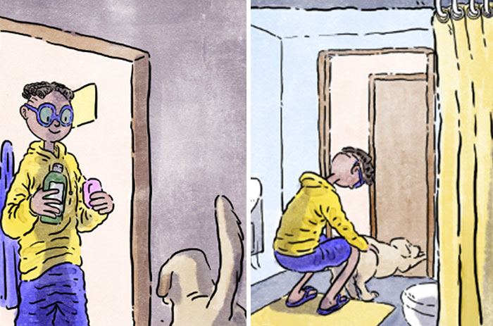 Artist Creates Heartfelt Comics About Life With A New Dog Without Using A Single Word (5 New Stories)