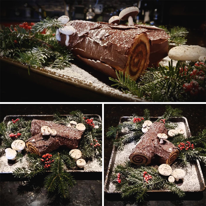 Christmas Yule Log Cake