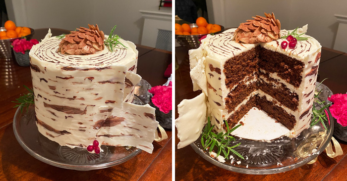 Birchbark Christmas Cake