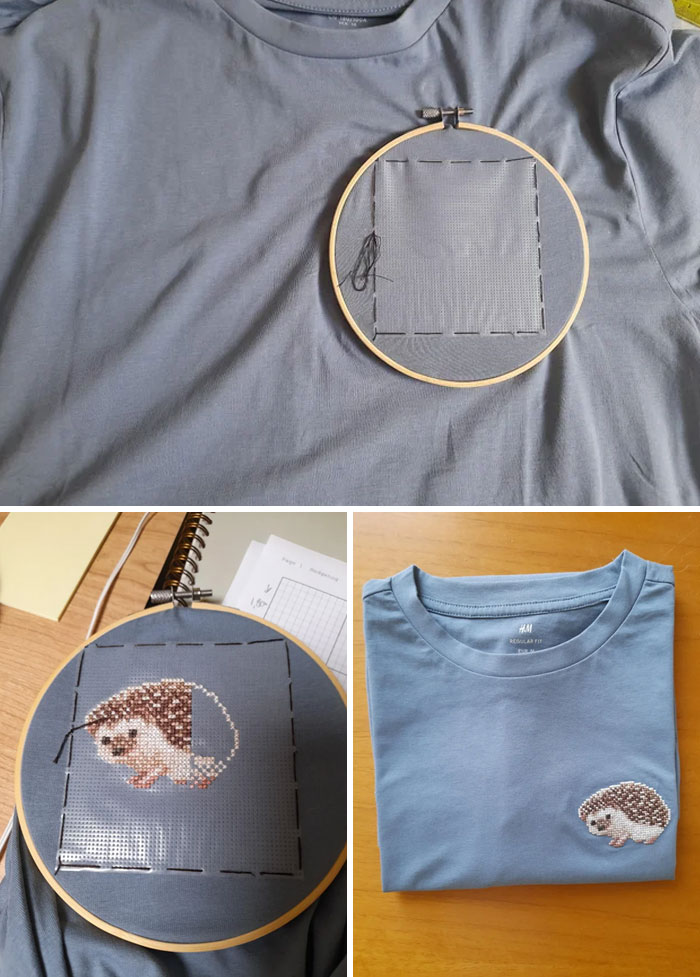 Present For A Friend Who Loves Hedgehogs! Pattern "Hedgehog" By Cutepatternsbymaria