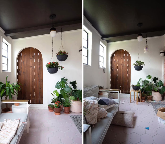 5 Side-By Side Photos Showing The Reality Behind This DIY Home Designer&rsquo;s Aesthetic Videos