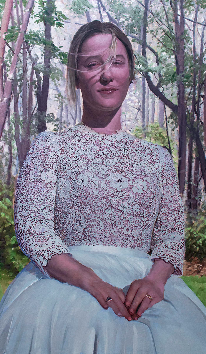 Portrait Of My Wife, In Progress. Oil On Canvas