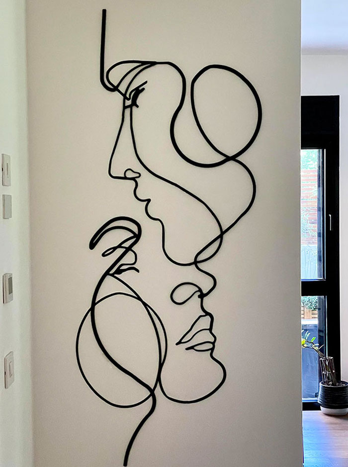 My Wife Wanted To Buy A Wrought Iron Art Piece, So I Modeled And Printed A Similar One But 3 Times Bigger For Less Than $15. She Likes This One Even More