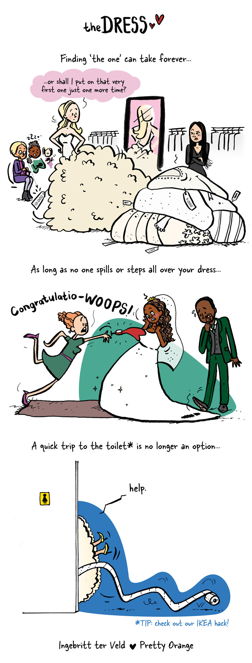I Made Cartoons About Typical Situations At The Wedding That Every Bride Experiences