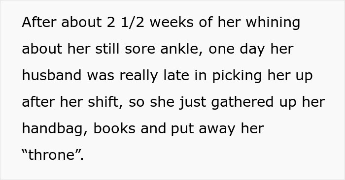 The Internet Applauds This Woman For Exposing Entitled Colleague Who&rsquo;d Been Faking A "Sprained Ankle" For 2&frac12; Weeks