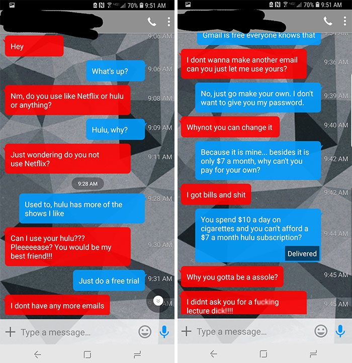 You Know That One "Friend" That Only Messages You When They Need Something... This Is Her